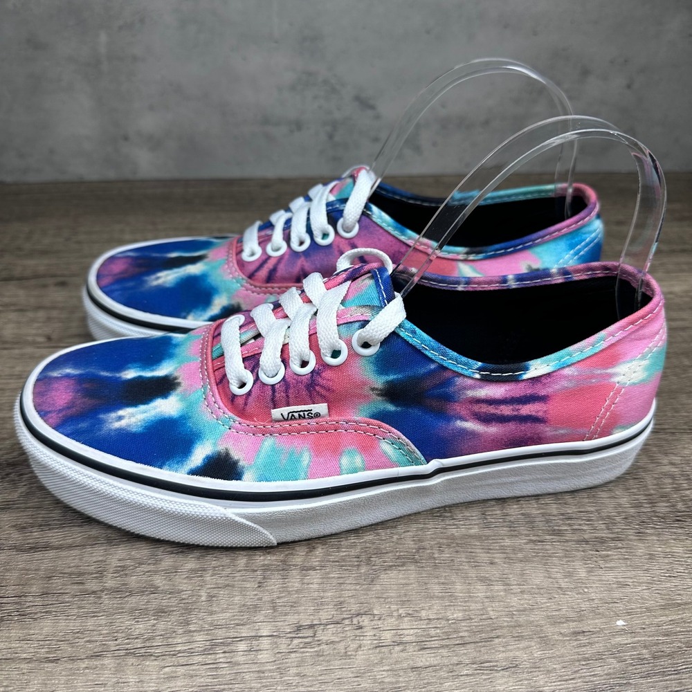 Vans~Women's~Authentic Tie Dye Low Top Pink/Blue Sneakers~Size 8